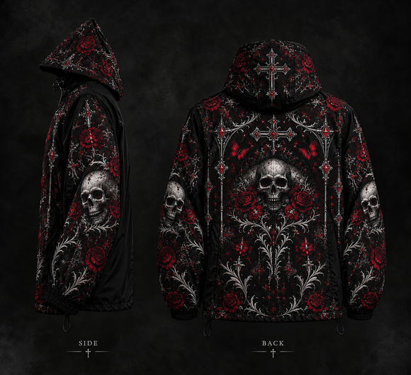 NOCTVEIL windbreaker side and back